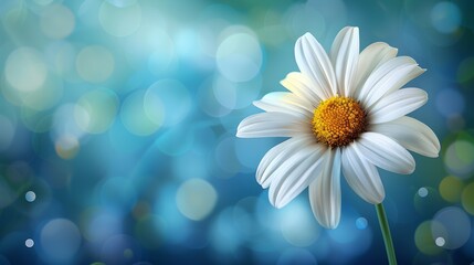 single daisy against a minimalist background, AI Generative