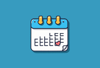 Vector Illustration of a Hand Drawn Calendar Doodle