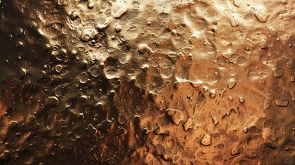 Photo of a chrome bronze metal texture background