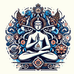 abstract painting karma vector