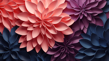 3D Illustration visualizes Baroque-style floral decorations, rich texture, defocused, clean concept visual composition - 793524049