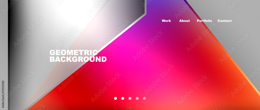 Aufkleber a violet geometric background with a purple triangle in the center resembling automotive lighting. t