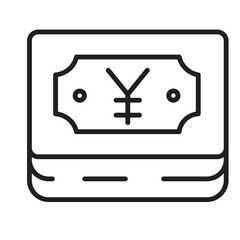 Currency Japanese Money Line Icon