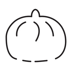 Baozi Bun Chinese Line Icon