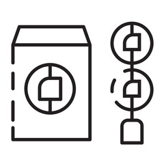 Envelope Chinese Asian Line Icon