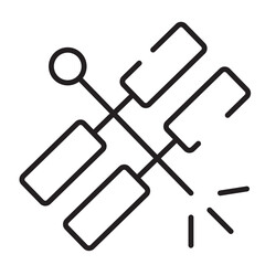 Festival Firecracker Chinese Line Icon