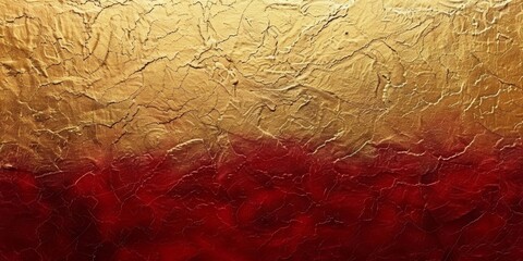 Elegant golden texture transitioning into crimson, ideal for luxurious background or wallpaper.