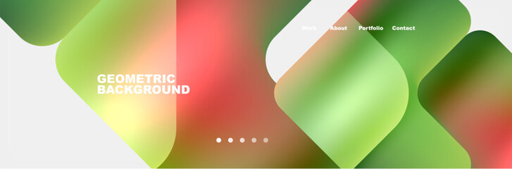 A closeup macro photography of a pattern with liquid green and red waves resembling petals of a terrestrial plant. Circular symmetry on white background