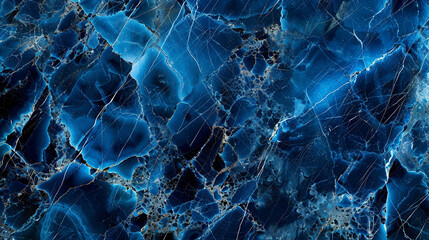 Electric blue marble texture with bold blue and black veins, designed to evoke a powerful and dynamic feel