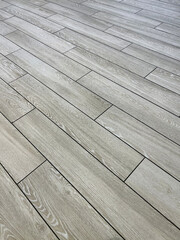 Artificial Wood Plank Flooring in Gray