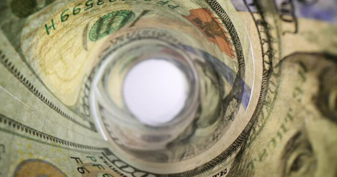 US dollar bills money closeup