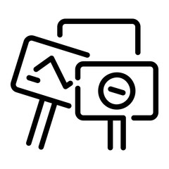 protest Line Icon