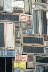 amazing building facade in Vientiane, Laos