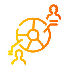 graphic chart Line Gradient Icon