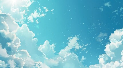 Cloudy blue sky background for design purposes