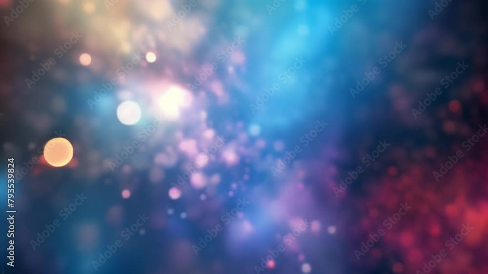 Wall mural the secrets of the universe unravel in a defocused digital nebula where lines and shapes compete for