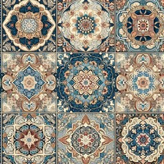 Naklejka premium Eid Patterns and Textures Vibrant Designs for Festive Celebrations