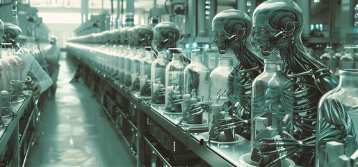 The production workshop of future intelligent robots