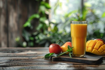 Fototapeta premium Background juice mango