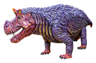 Estemmenosuchus is an extinct genus of large, early omnivorous therapsid, and lived in the Permian