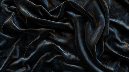 A luxurious texture of dark velvet with subtle ripples, underlit to highlight the depth and richness of the fabric. - obrazy, fototapety, plakaty