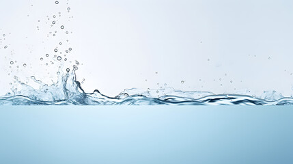 Water Poster template 3d
