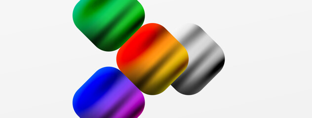 Vibrant tints and shades of electric blue, sweet like candy, on a white background. The colorful squares evoke a sense of colorfulness and are reminiscent of plastic fashion accessories