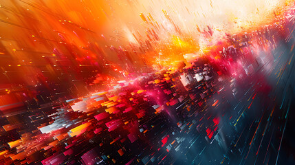 Vibrant Speed Technology Concept, Futuristic Background with Fast Motion and Dynamic Energy for Technology Themes.