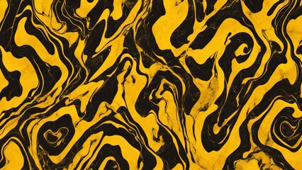 seamless black and yellow marble texture pattern background, closeup surface abstract marble pattern at yellow marble stone wall texture background