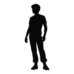 man  black silhouette designs logo