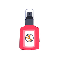 tick insect repellent cartoon. ant bee, hornet gnat, chigger flea tick insect repellent sign. isolated symbol vector illustration