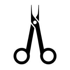 "Medical Scissor Icon: Representing A Vital Medical Tool, This Icon Showcases Vector Scissors Used By Doctors In Hospital Settings."