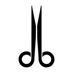 "Medical Scissor Icon: This Vector Symbol Features Scissors Commonly Used In Hospitals, Highlighting Essential Health Tools For Doctors."