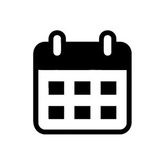 Calendar Month Vector Icon Illustration on a transparent background, Calendar Month Icon