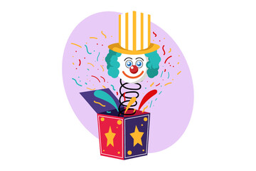 April Fools Flat Design Illustration