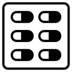 tablet strip icon