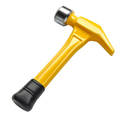 yellow hammer isolated on transparent background Generative Ai.