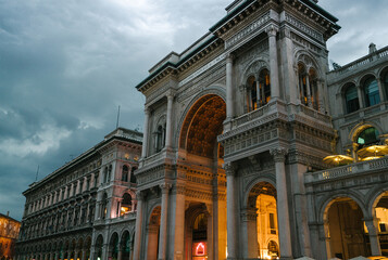 A picture of wonderful buildings and stunning views in Milan, Italy, and Aruba, indicating Roman...