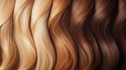 A Background, Shiny Hair Colors Palette, light brown tone .