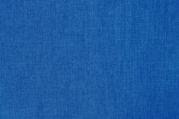 Dark blue linen fabric cloth texture for background, natural textile pattern.