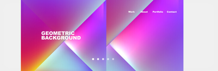 Fototapeta premium it looks like a geometric background with a rainbow of colors . High quality