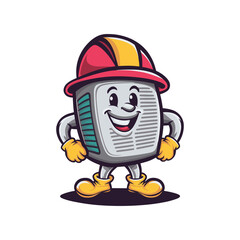 Mascot Logo design For Refrigeration HVAC Company