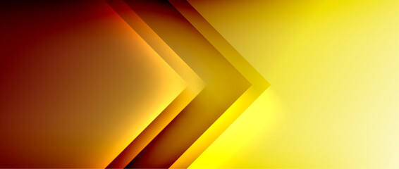 An amber wood pattern with tints and shades of yellow and an electric blue triangle pointing to the right. Macro photography of a ceiling