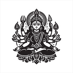 Durga ma, vector