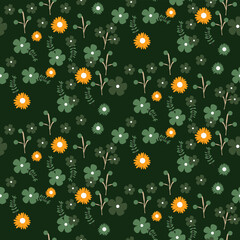 Seamless pattern tropical leaves. floral seamless pattern with leaves for wallpaper