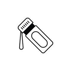 Thermos icon design with white background stock illustration