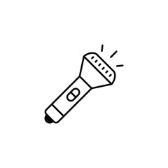 Flash light icon design with white background stock illustration