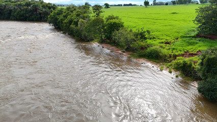 Aerial image of the apore river