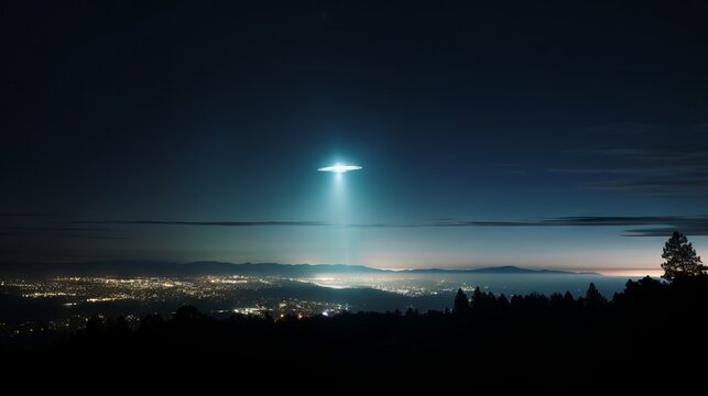 A mysterious uap sighting captured in a clear night sky