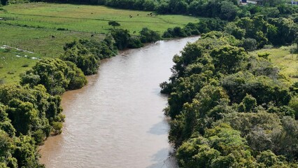 Aerial image of the apore river